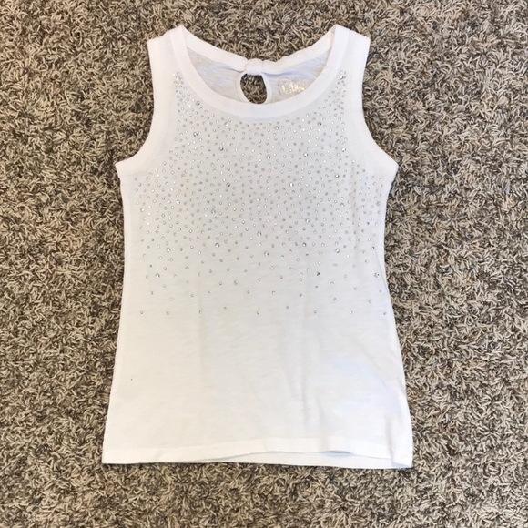 ladies white sparkly tops
